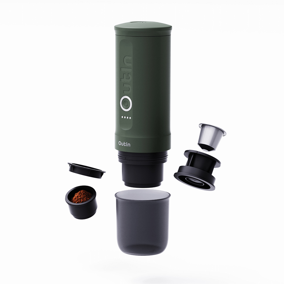 Преносима Кафемашина За Еспресо Outin Nano Forest Green - Image 4
